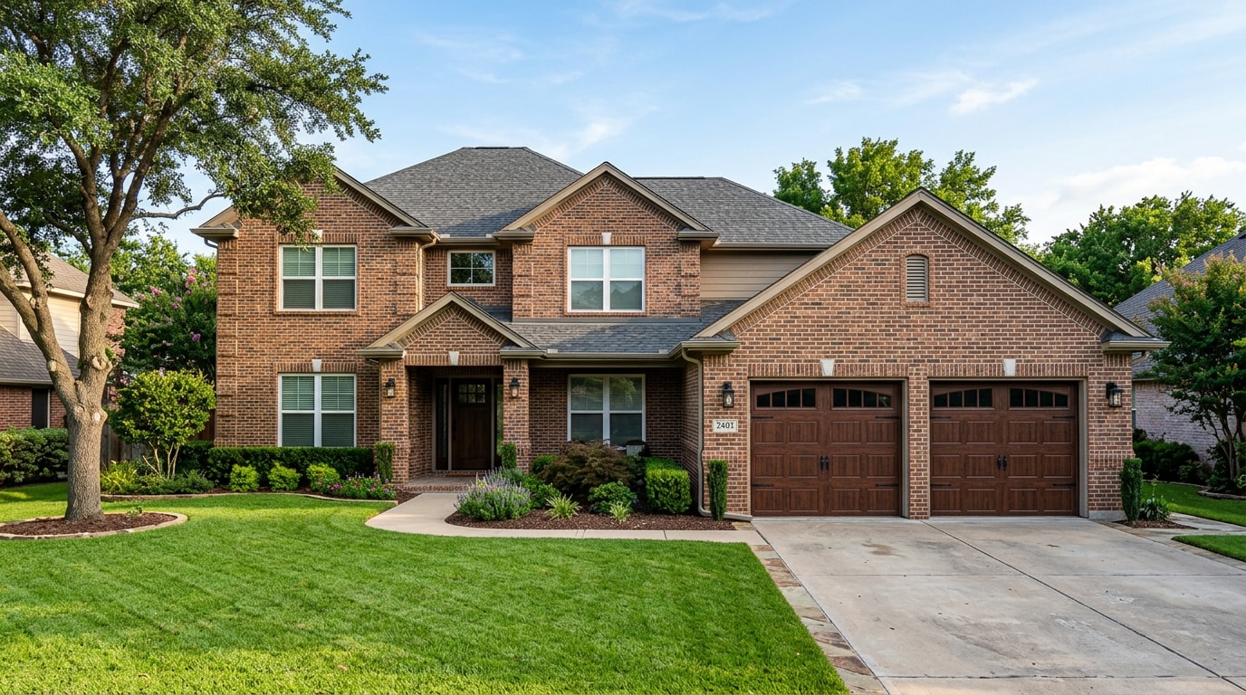 Completed home addition and detached garage built by a Waxahachie TX building company Completed home addition and detached garage built by a Waxahachie TX building company