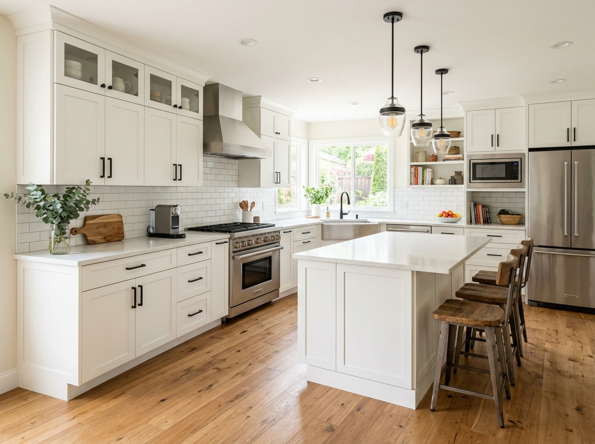 Newly remodeled kitchen by a home renovations contractor in Ovilla, TX
