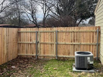 Residential Wood Fence Installation